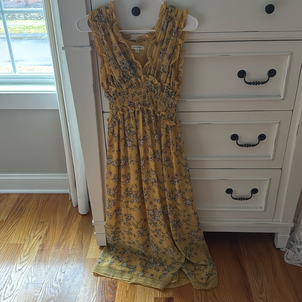 Yellow Floral Dress